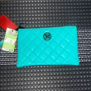 Quilted Turquoise wristlet NWT